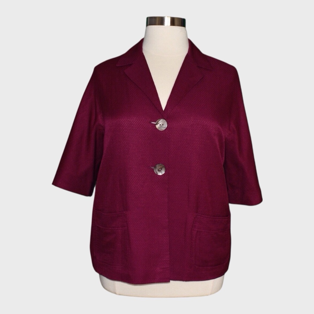 J.‎ Jill Burgundy Blazer Jacket